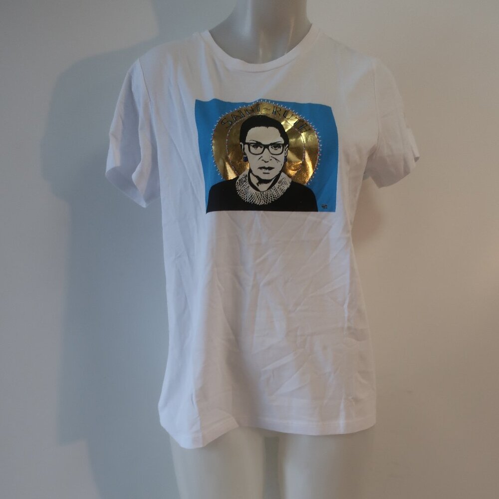 NWT Womens Proof Of Concept White Saint Ruth Tee M